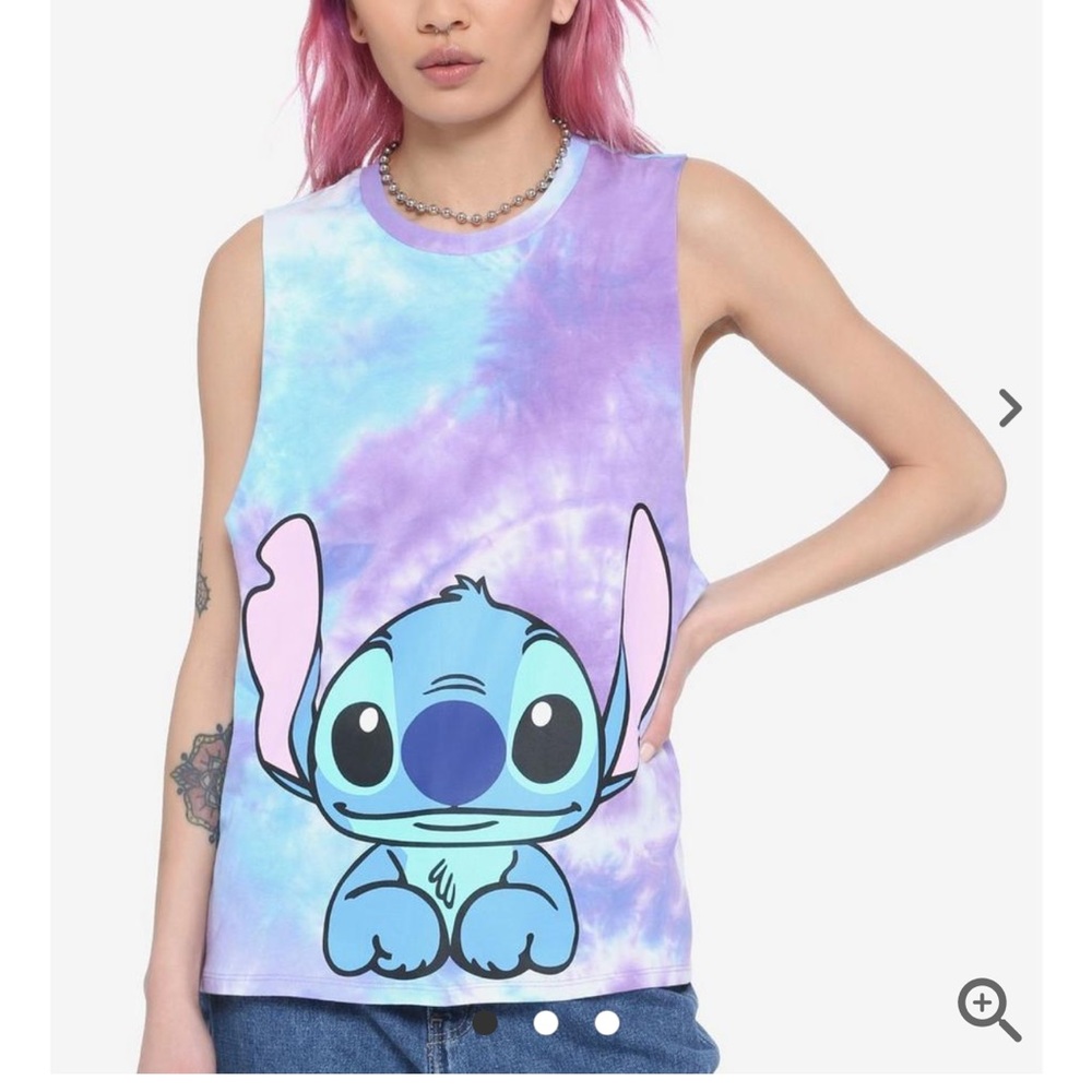 NWT! Disney Lilo and Stitch tie dye muscle tank